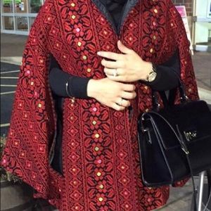 Henna thobe cape dress  tatreez Jordanian